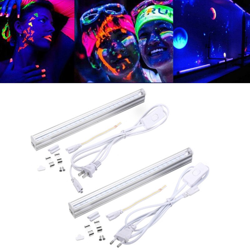 5W 24 LED UV Light Fixtures Portable Blacklight Lamp for UV Poster UV Art Dimmable Black light Ultraviolet Lamp for DJ Party