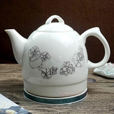 Keramik elektrische wasserkocher wasserkocher porzellan blau und weiß porzellan schaum teekanne täglichen Kung-Fu teekanne keramik wasserkocher: Pflaume