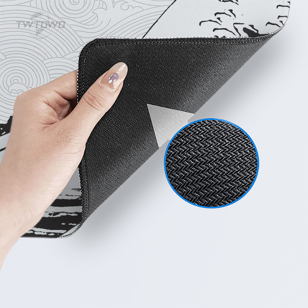 Mauspad Gaming Schwarz und Weiß Grau Art Aesthetics XL Großes neues Mauspad XXL Mauspads Rutschfeste weiche Computertischmatte