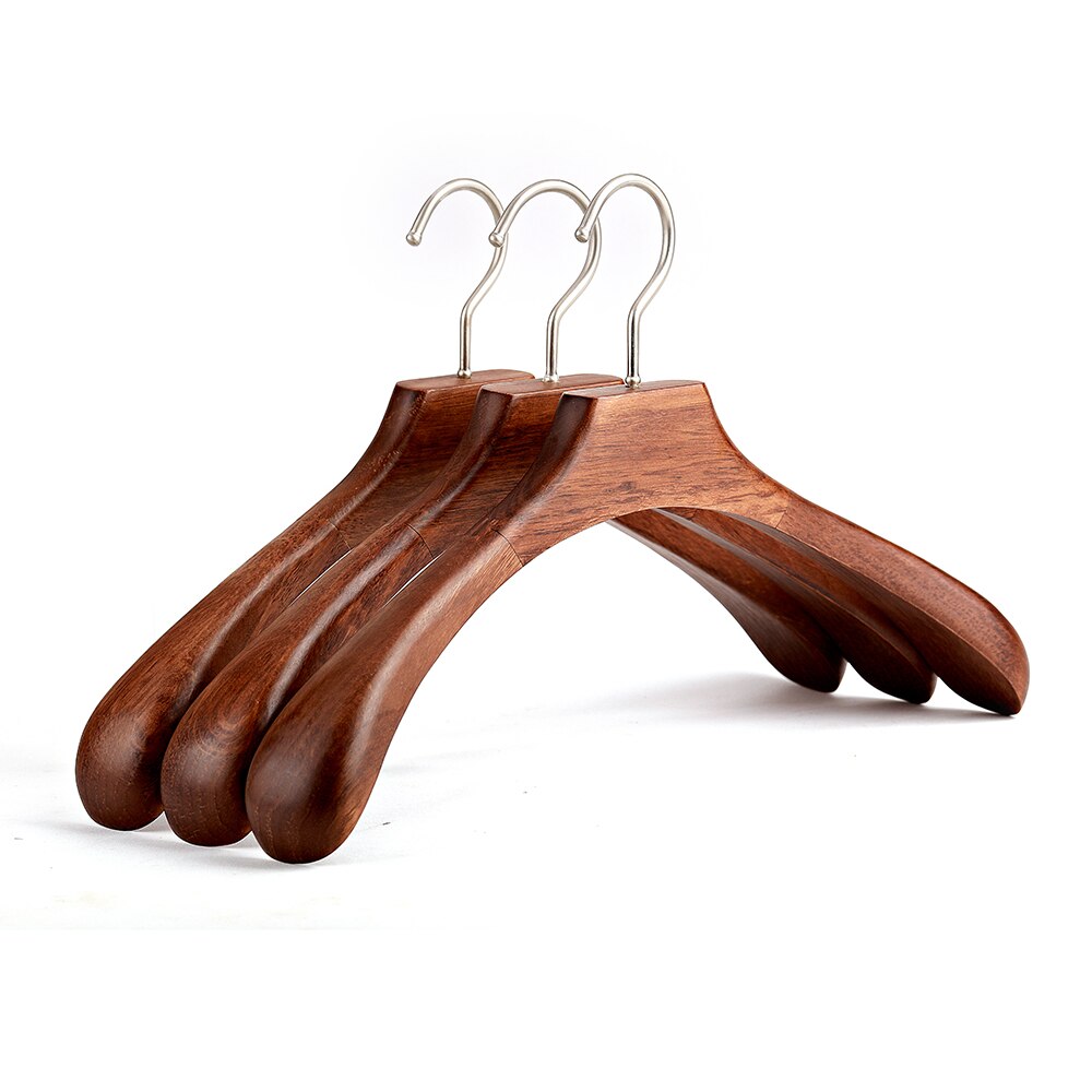 Cintres de vêtements en bois de luxe pour adultes, cintre de costume, organisateur de placard, garde-robe avec large épaule