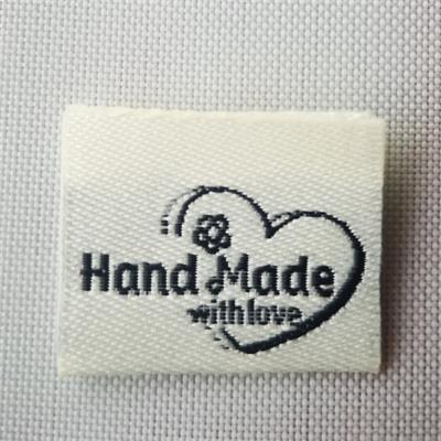 Etiquetas hechas a mano para juguetes, Etiquetas bordadas, no se decolora, bolsa de tela hecha a mano con etiqueta de amor, 100 Uds.: Latón envejecido