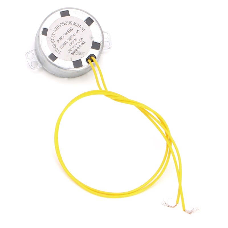 220-240V Ac 5/6Rpm Fan Synchrone Motor Geared 4W Cw/Ccw 50/60Hz 1Pc