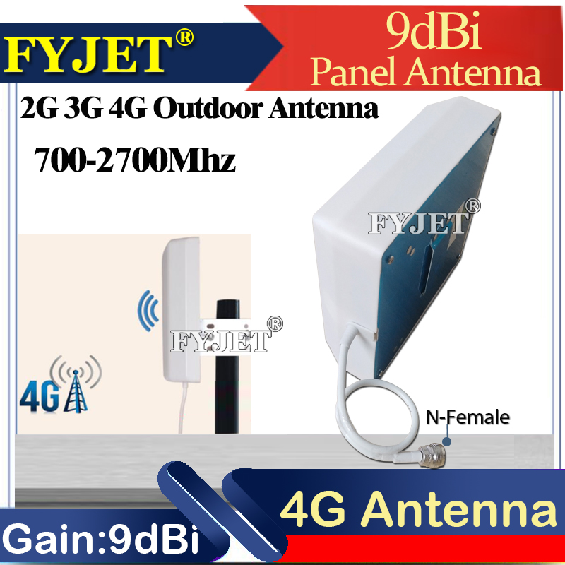 9dBi 4G Antenne draussen drinnen 700 ~ 2700mhz N-Weibliche N-Männlichen Tafel GSM Antenne Zauberstab für Modem Verstärker GSM 2g 3g 4g Signal Booster: draussen Antenne