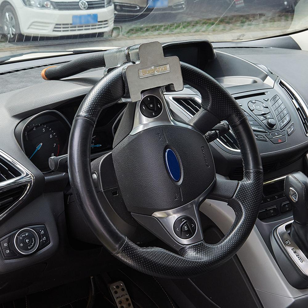 Universal Anti Theft Car High Security Steering Wheel Lock With 2 Keys Vehicle Top Mount Anti Theft Steel For Tough Security