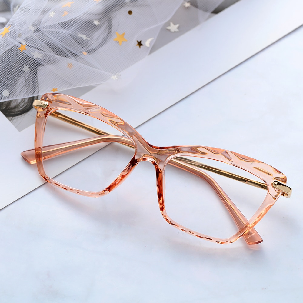 Crystal plastic shops eyeglass frames