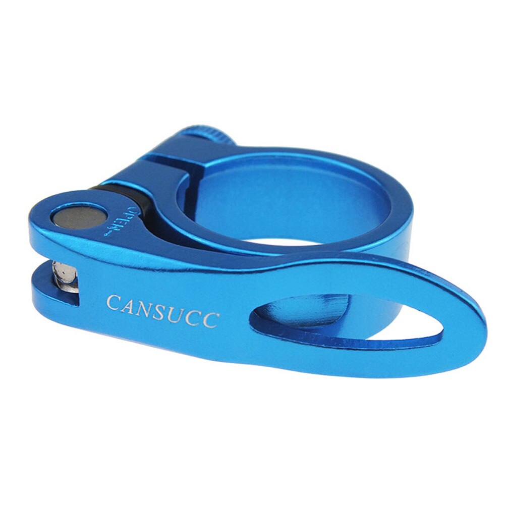 Racefiets mountainbike zadelpenklemmen zadelpenbevestigingsring fietsaccessoires fiets snelspanner zadelbuisklem: Blauw
