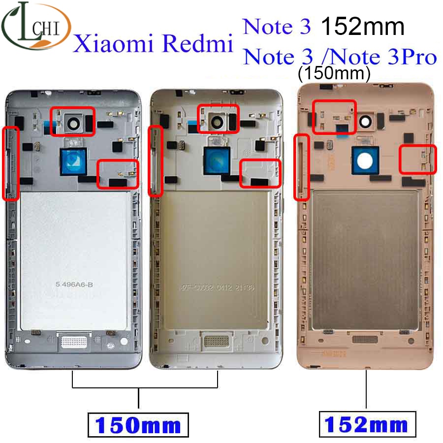 Für Redmi Hinweis 3 batterie abdeckung Tür Zurück Für Redmi Hinweis 3 Profi Batterie Tür Ersatz Teile Hinweis 150mm 152mm Zurück Abdeckung fallen