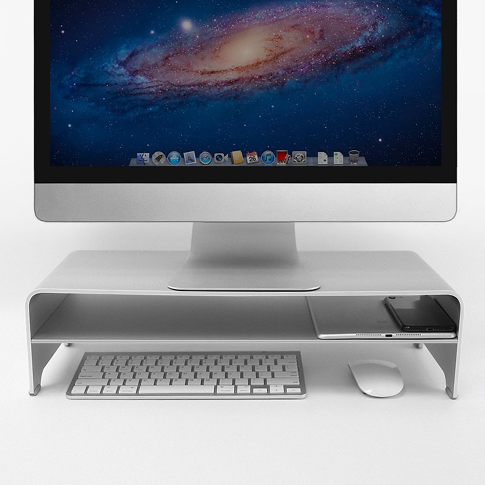 Multifunction Aluminum Monitor Stand Table Reduce Eye Neck Strain Ergonomic Laptop Desk Desktop Monitor Stand Office Desk