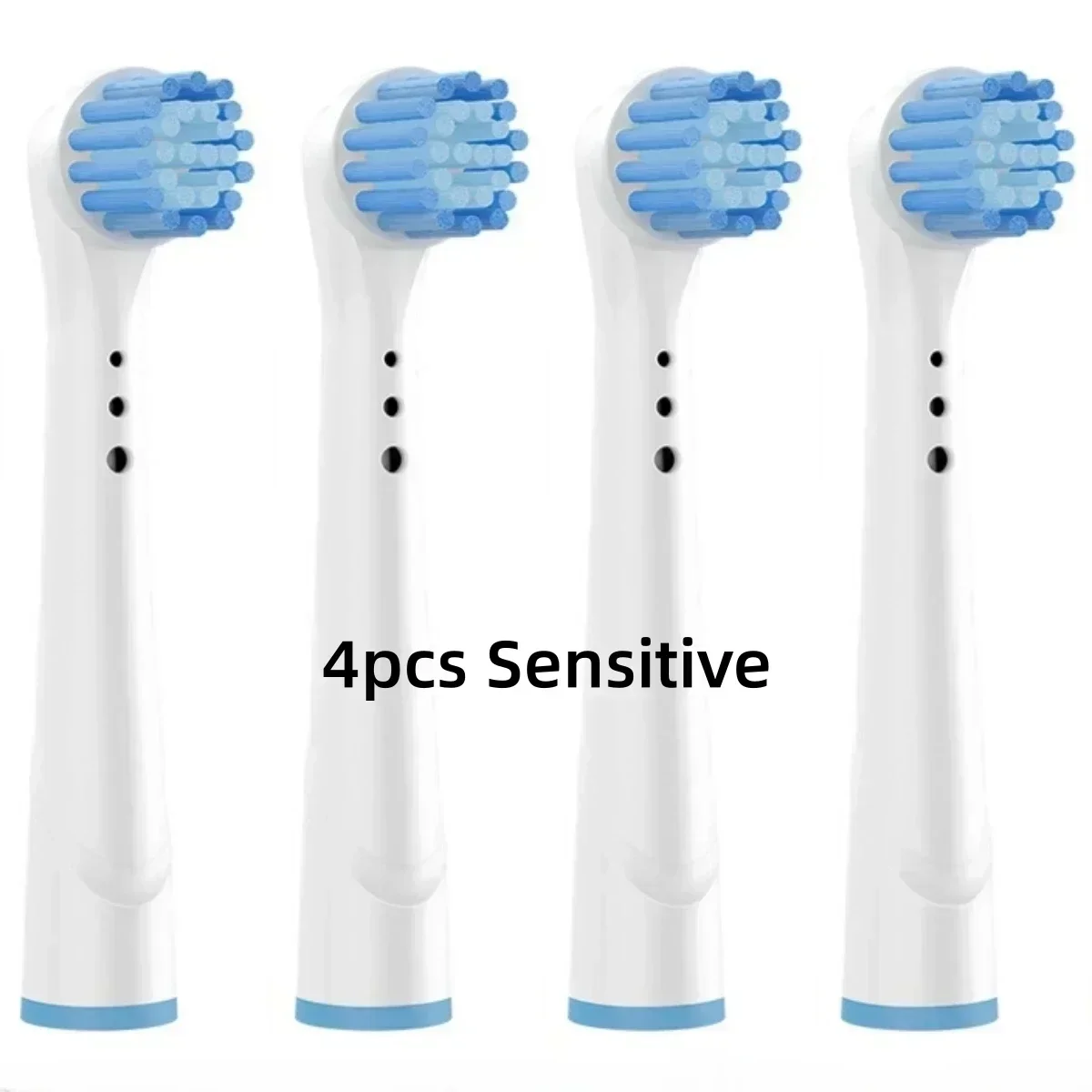 Boquillas de cepillo de dientes eléctrico para Oral B Braun, acción de hilo blanco 3D, limpieza de precisión, cuidado de las encías, cabezales de cepillo de dientes universales para OralB: Plata