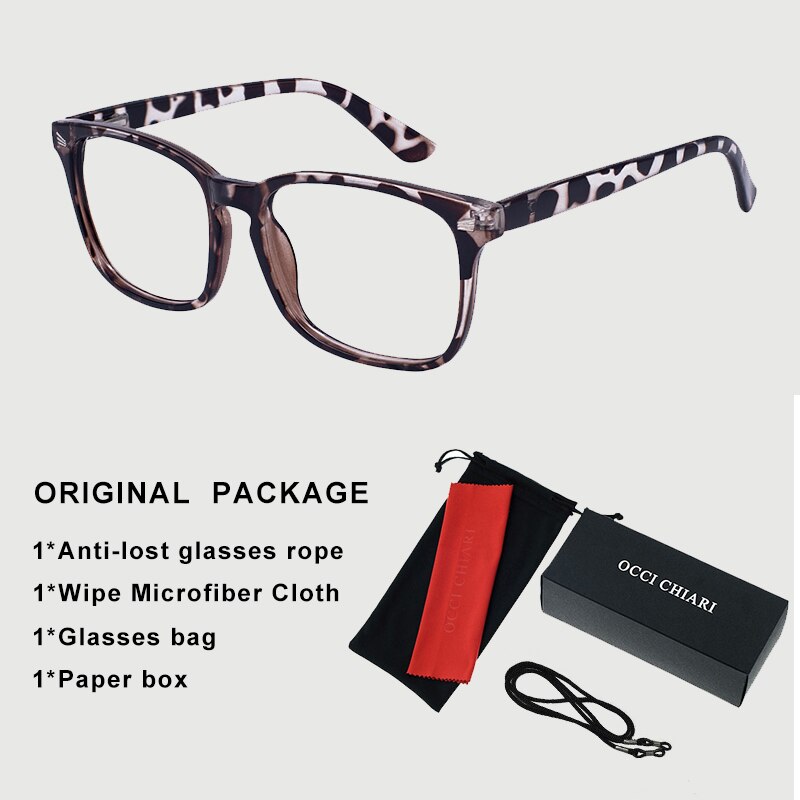 Blue Light Blocking Glasses Frame Women Oversized Eyewear Transparent Computer Glasses Eyeglasses Frames очки OCCI CHIARI OC5121