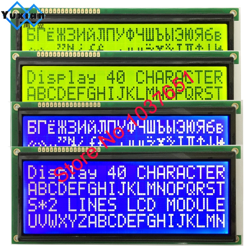 204 2004 police cyrillique russe grand caractère taille écran lcd module vert bleu 146*62.5mm 1 pièces LC2042 WH2004L