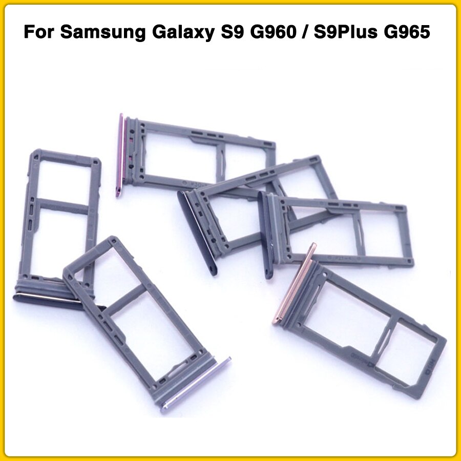 Support pour carte Sim S9 Plus arrière support pour samsung Galaxy S9 G960/S9Plus G965 S9 + étui pour carte Sim