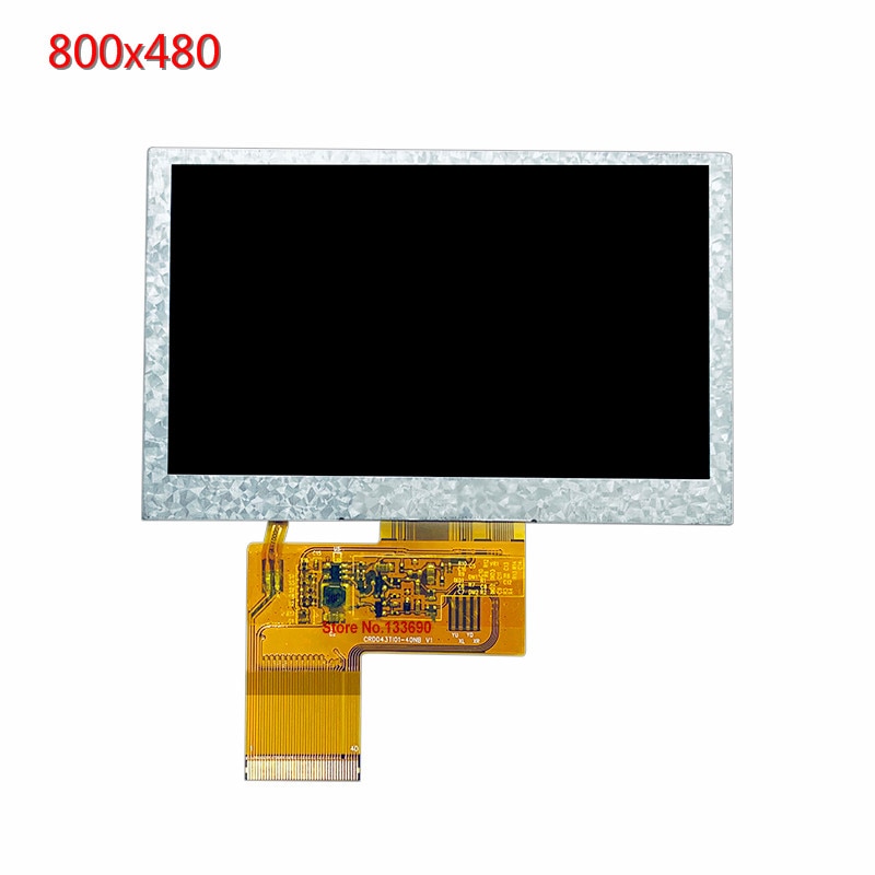 4.3 tommer 800*480 800 x 480 pixels tft-skærm uden berøring ips-skærm rgb-port til 3c digitale enheder