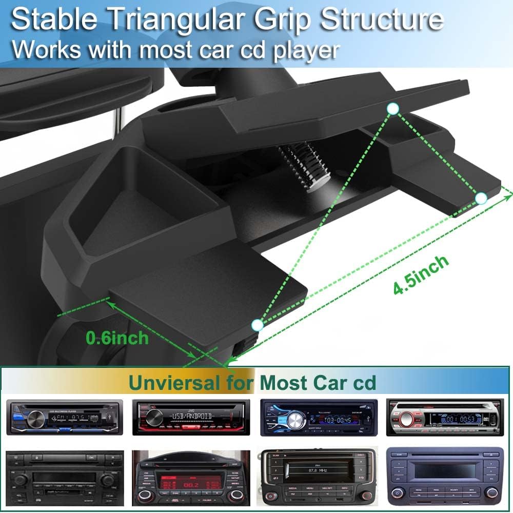 Bil-CD-Slot Tablet Holder - Universal Navigation Stand - Gravity Expansion - Multifunktionel Mobilholder