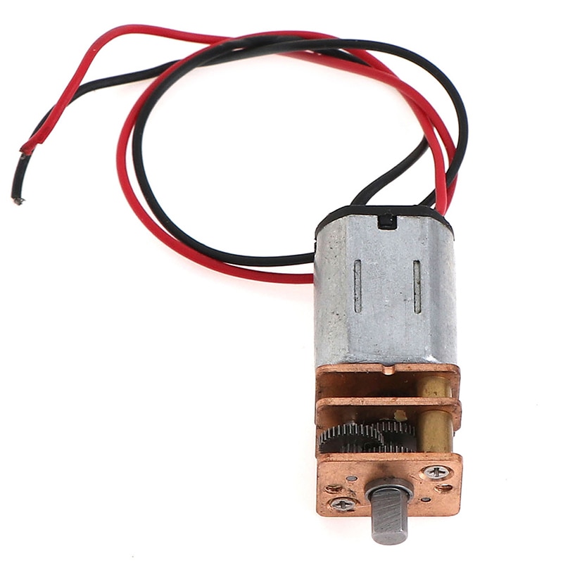 5V Steel Gear N20 Mini Precision DC Geared Motor D-Axis Speed Reduction Motor