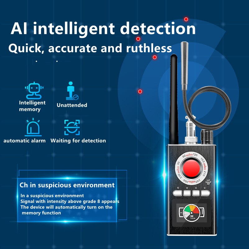K88 Wireless Signal Detector Infrared Light Scanning Camera Detection High Intensity Magnetic Locator AI Intelligent Detection