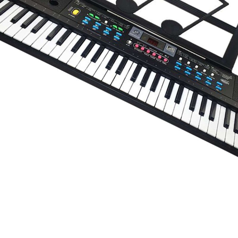 61 Keys Digital Electronic Keyboard And Microphone Electric Led Music,Eu Plus