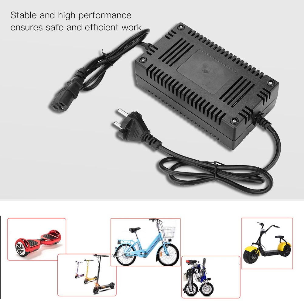Electric Bicycle Charger 3 Pins/XLR/DC Connector 110-240V EU Plug 36V 1.8A Battery Intelligent Charger for Electric Bike E-bike