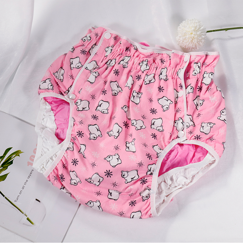 FUUBUU2215-Polar bear-S adult baby diaper adult baby plastic pants for ...