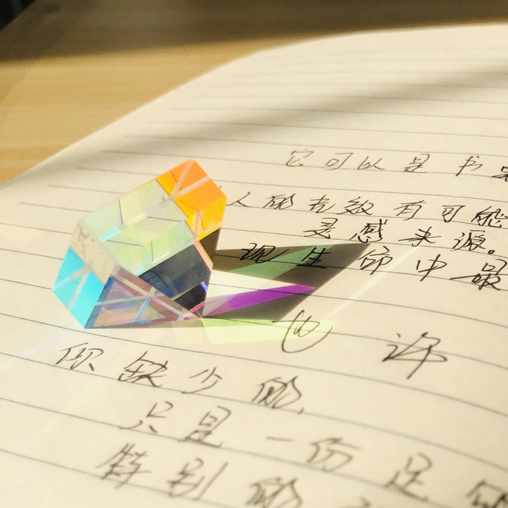 Pyramid Light Optical Glass Prism Cube Glass Cube