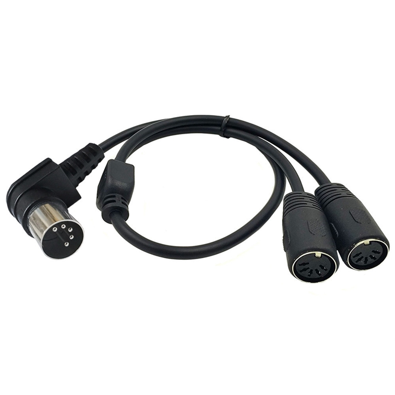 Midi Din 5pin Splitter Y Adapter Midi 5 Pin Mannelijk Naar Dubbel 2 X Din-5 Vrouwelijke Extensie Audio Midi Keyboard Synthesizer Elektrisch: Rood