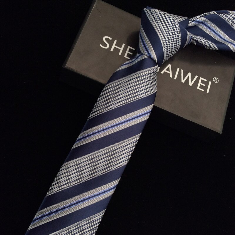 Neue 6CM Roten Streifen Hals Binden Hochzeit Blumen- Gravata Schlank Krawatten Für Männer Krawatten Punkt Mann zubehör: 15