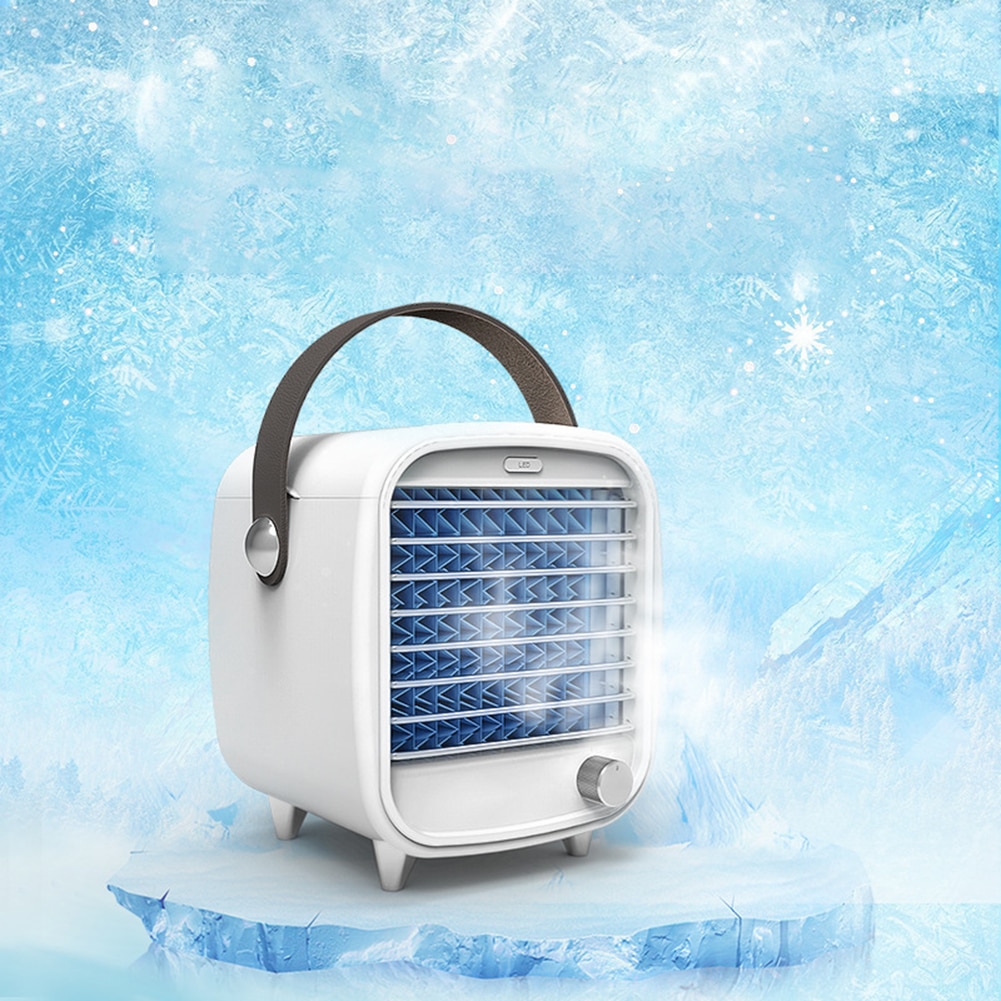 Mini Auto Airconditioner Ventilator Persoonlijke Ruimte Cool Car Home Office Desk Airconditioning Usb Cooling Led Luchtbevochtiger Apparaat