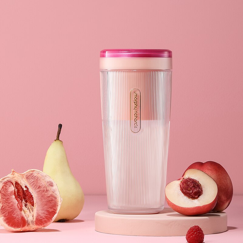 morphy richards Portable Food Mixer Juicer MR9800 Handheld Juice Maker 2400mAh Battery Wireless Mini Food Blender 4 Colors: Pink