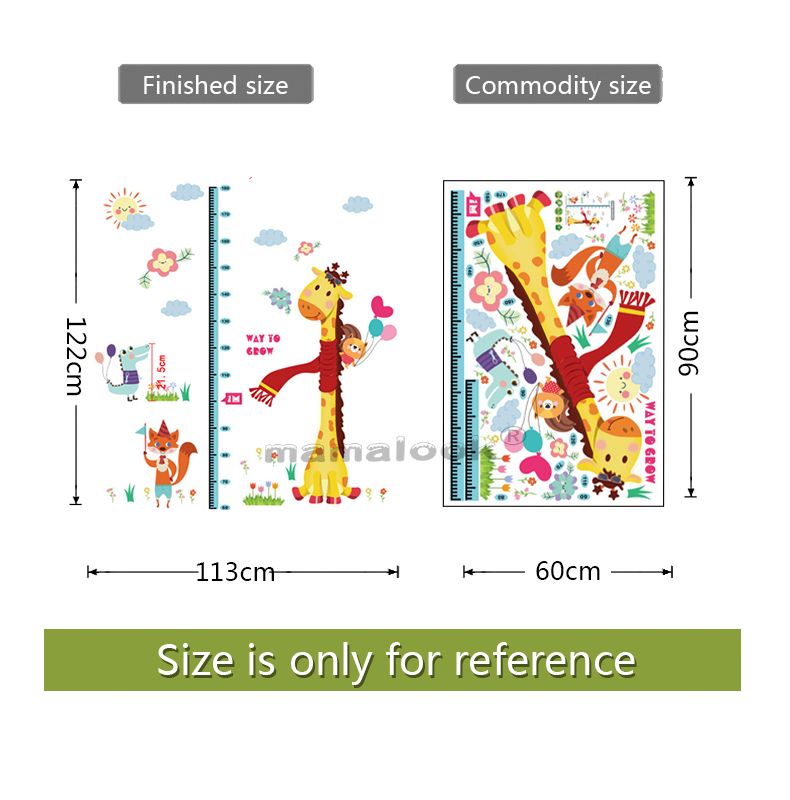 Child Growth Height Ruler Wall Sticker For Kids Ro... – Vicedeal