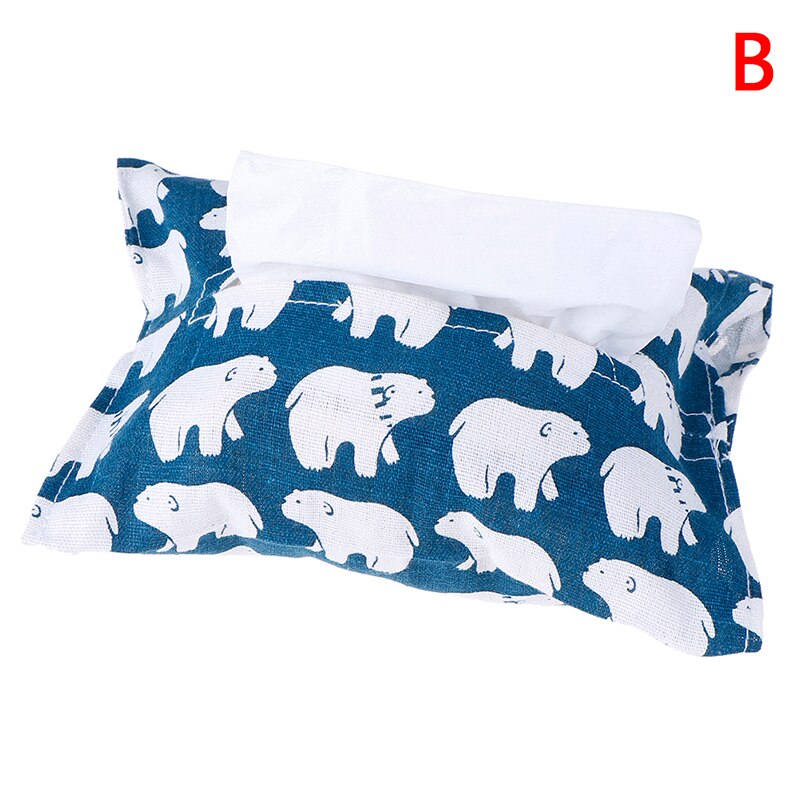 Bärbar ansiktsservett låda lock hållare pappersförvaring rbag löstagbar tissue servett pappershandduk hem badrum bil dekoration: B