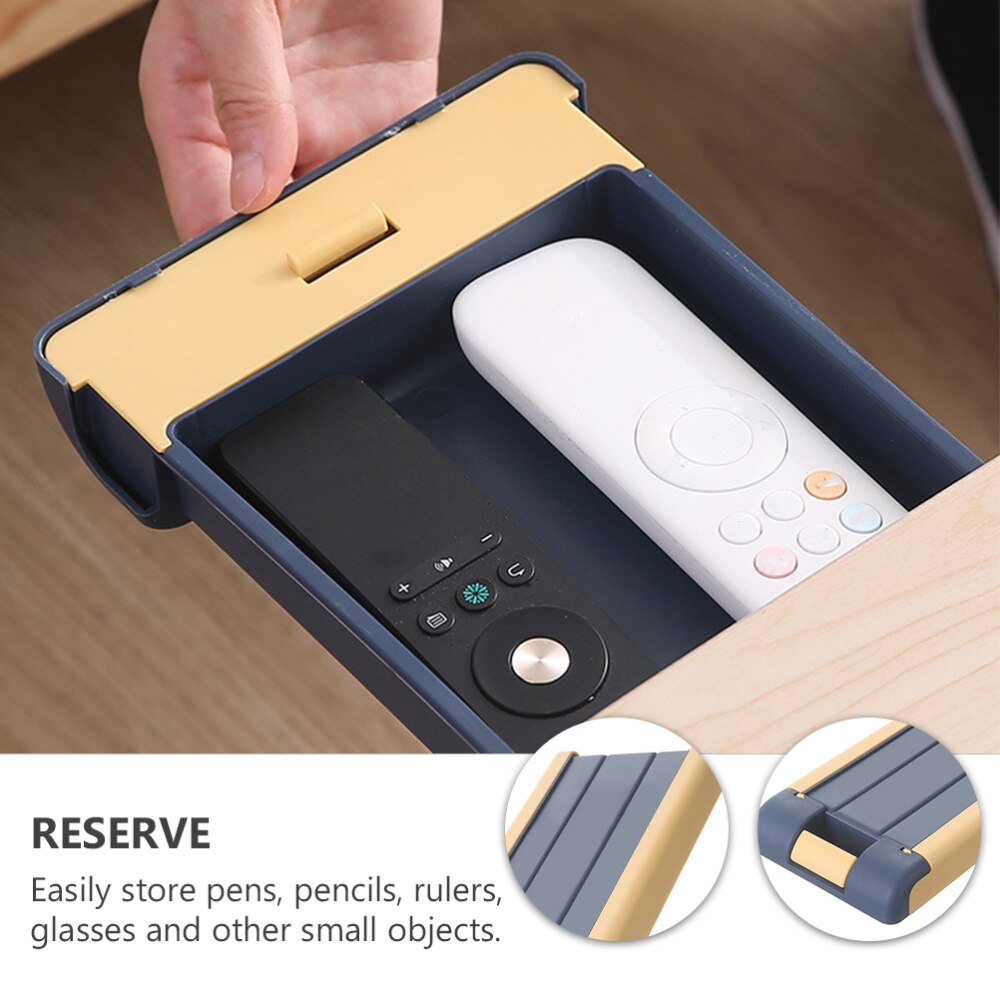 Practical Desktop Hidden Box Adhesive Desk Drawer ... – Vicedeal