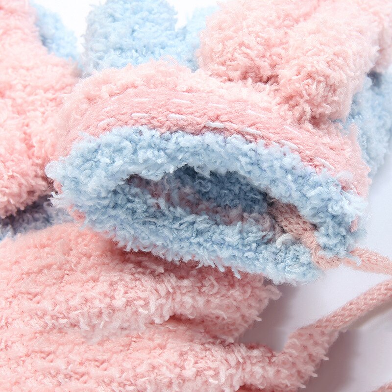 Guantes de lana para niños y niñas de 0 a 2 años, manoplas para niños, guantes de punto de lana para niños, guantes de cuerda cálidos para bebés