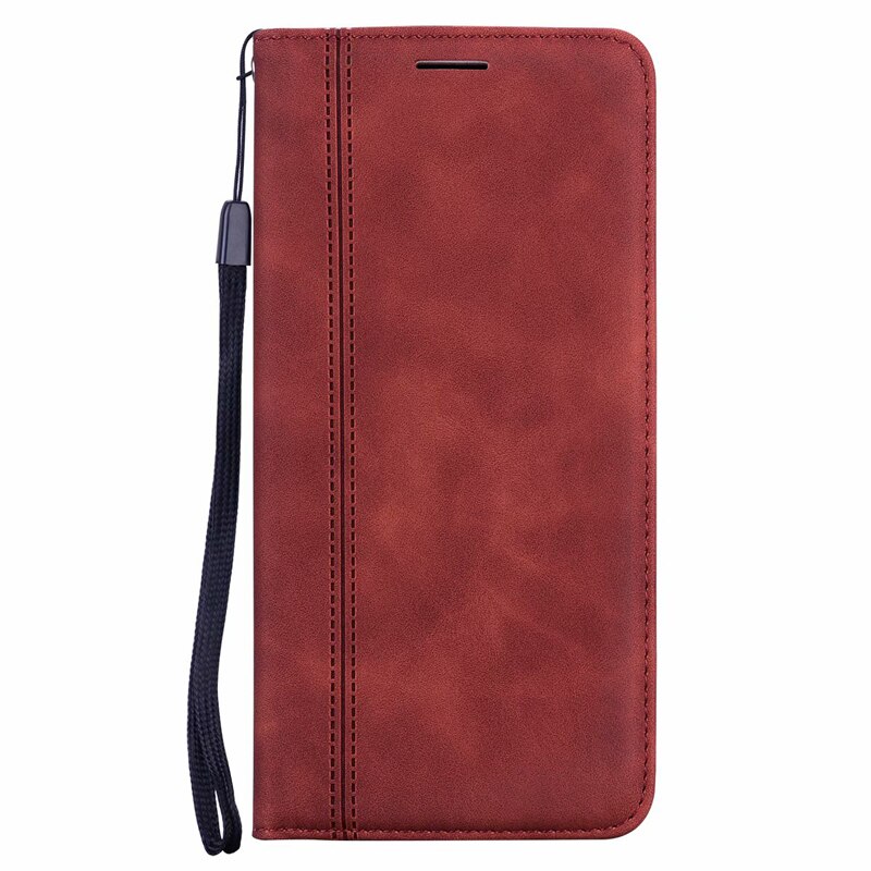 Business Case For Hauwei P30 lite Magnetic Phone Holster on Huawei P30Lite Light MAR-LX1A Leather Cover for Huawei P30 lite etui: XNW Brown Straps