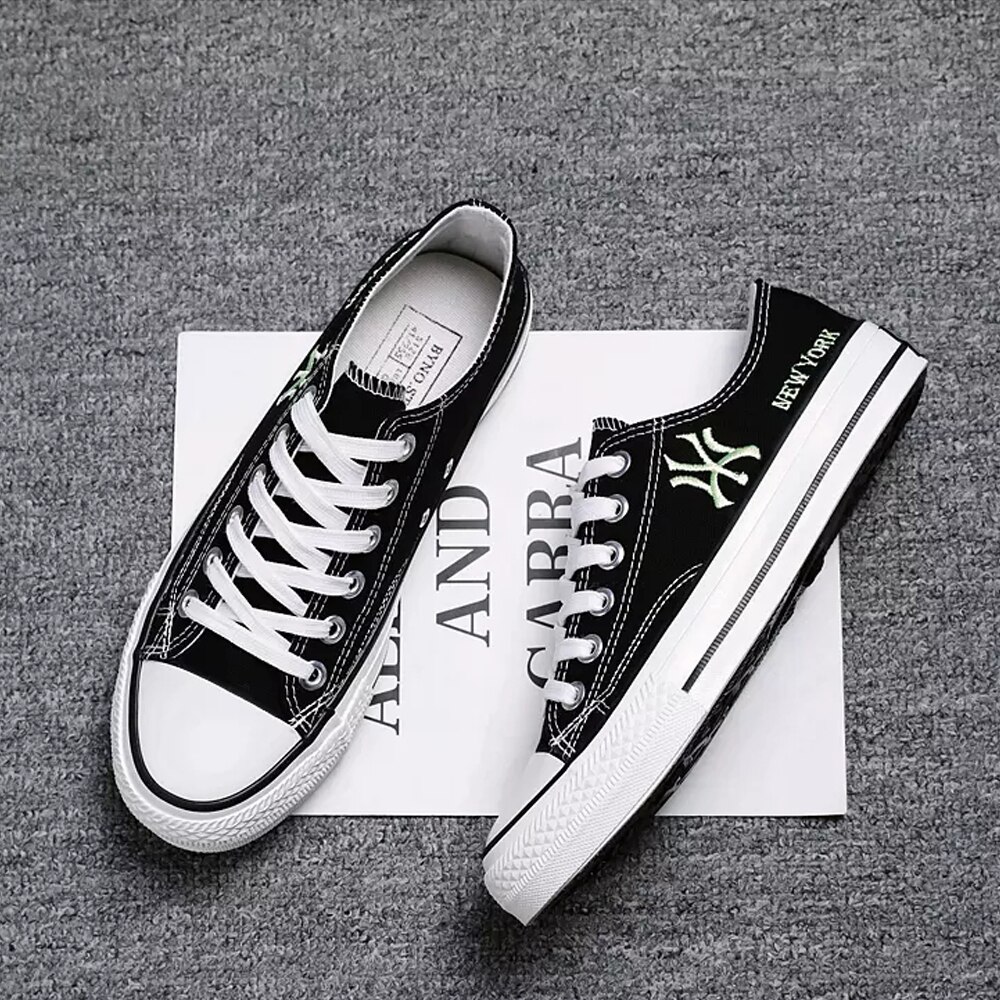 Klassieke Canvas Vulcaniseer Skateboarden Schoenen Flats Man Lace-Up Schoenen Lente Herfst Leisure Chaussure Stijl