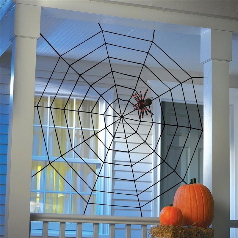 Toile d'araignée géante 3 tailles, décoration de fête terroriste, Bar hantée, décoration d'halloween