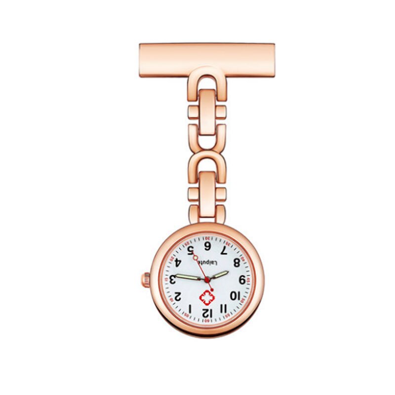Mini reloj colgante de enfermera, accesorio Retro luminoso, Cruz Roja, broche colgante, reloj de cuarzo de bolsillo, novedad de