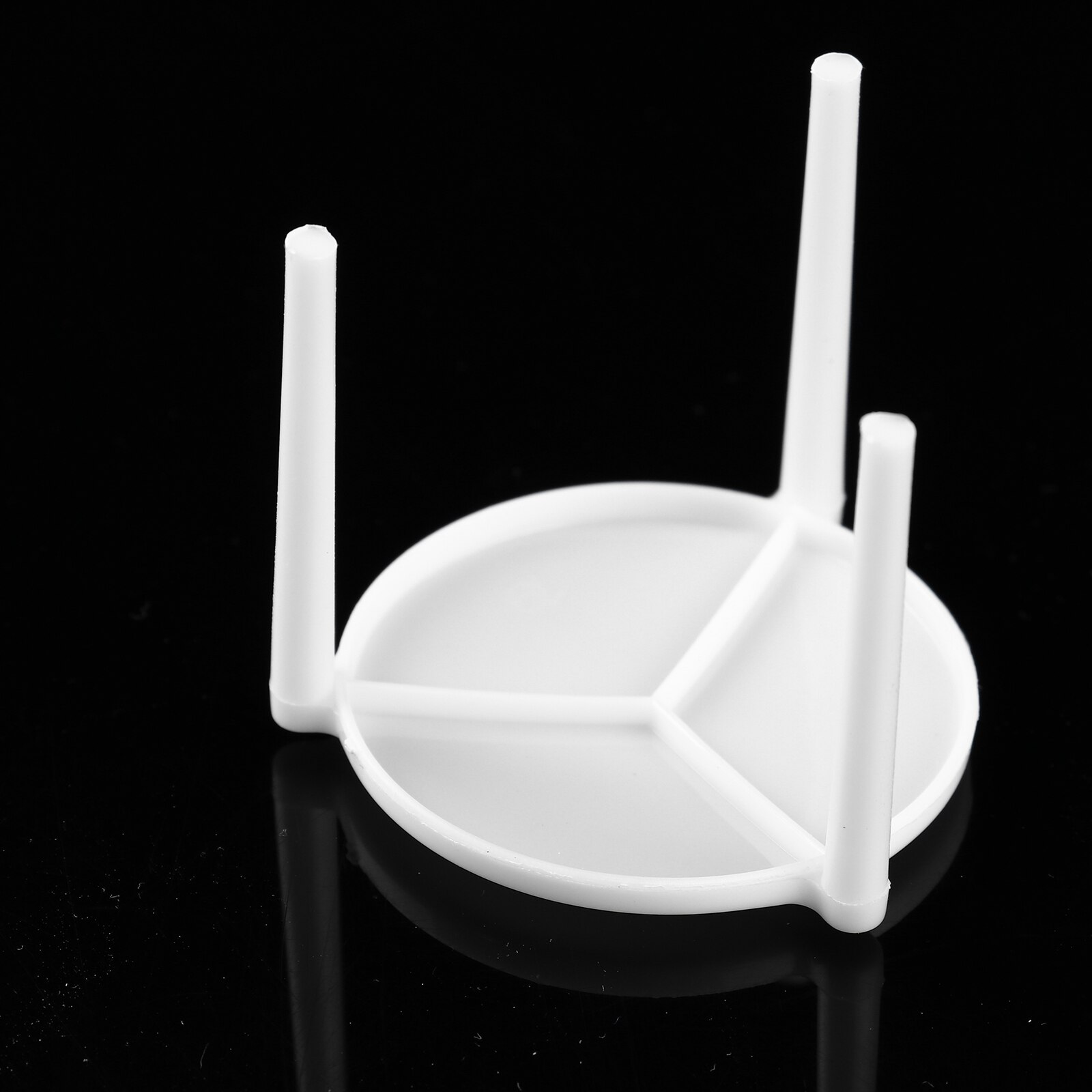 100Pc Small Holder Stand Pizza Table Box Saver Brackets Stackable Storage Plastic Rack Secure Retainer for Food Take Out Service