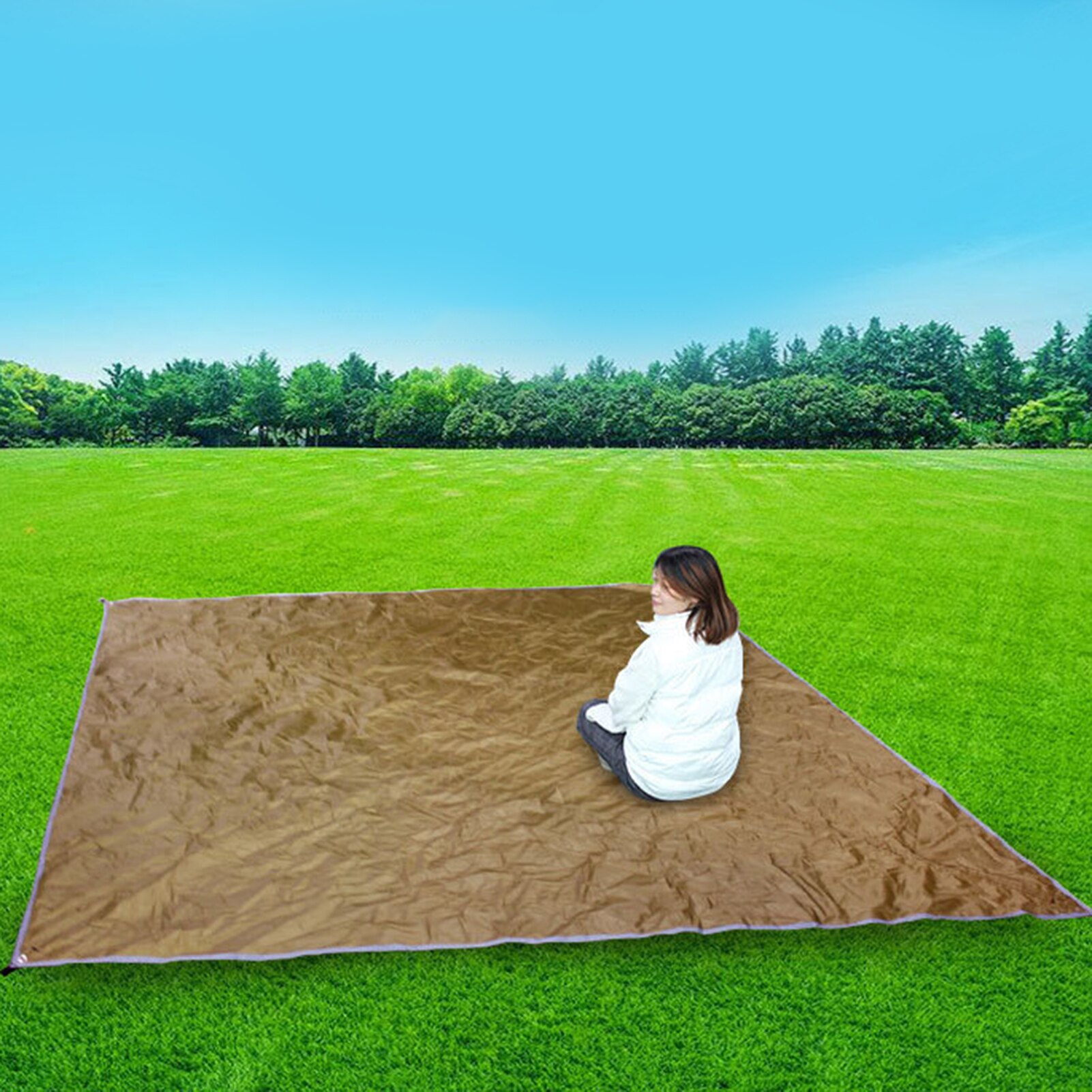 Toldo ligero de lona impermeable para acampar al aire libre, Parasol de sombra, dosel