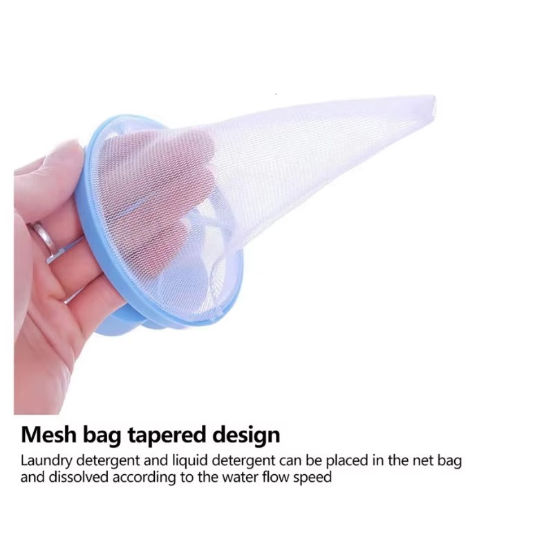 4-Pack Floating Lint Mesh Bags - Washing Machine Hair Filter & Lint Trap