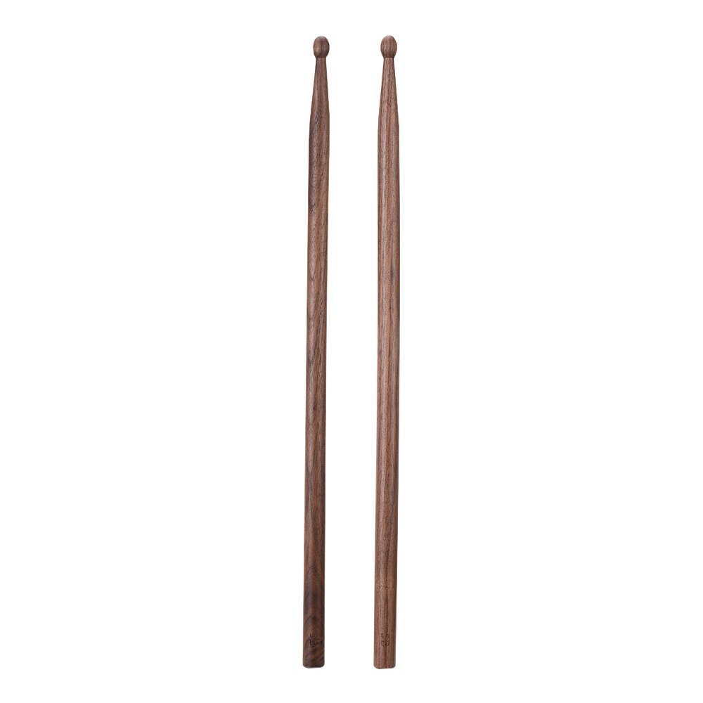 Paar 5B Drumsticks Sticks Wave-Vorm Hout Tip Percussie Accessoires Voor Drum Set Aannemen Voor Zwarte Walnoot Hout