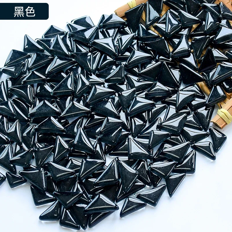 200g Mosaik Dreieck quadratische Glasmosaik fliesen bilden DIY handgemachte freundlicher kreative Dekoration Zubehör Wohn accessoires
