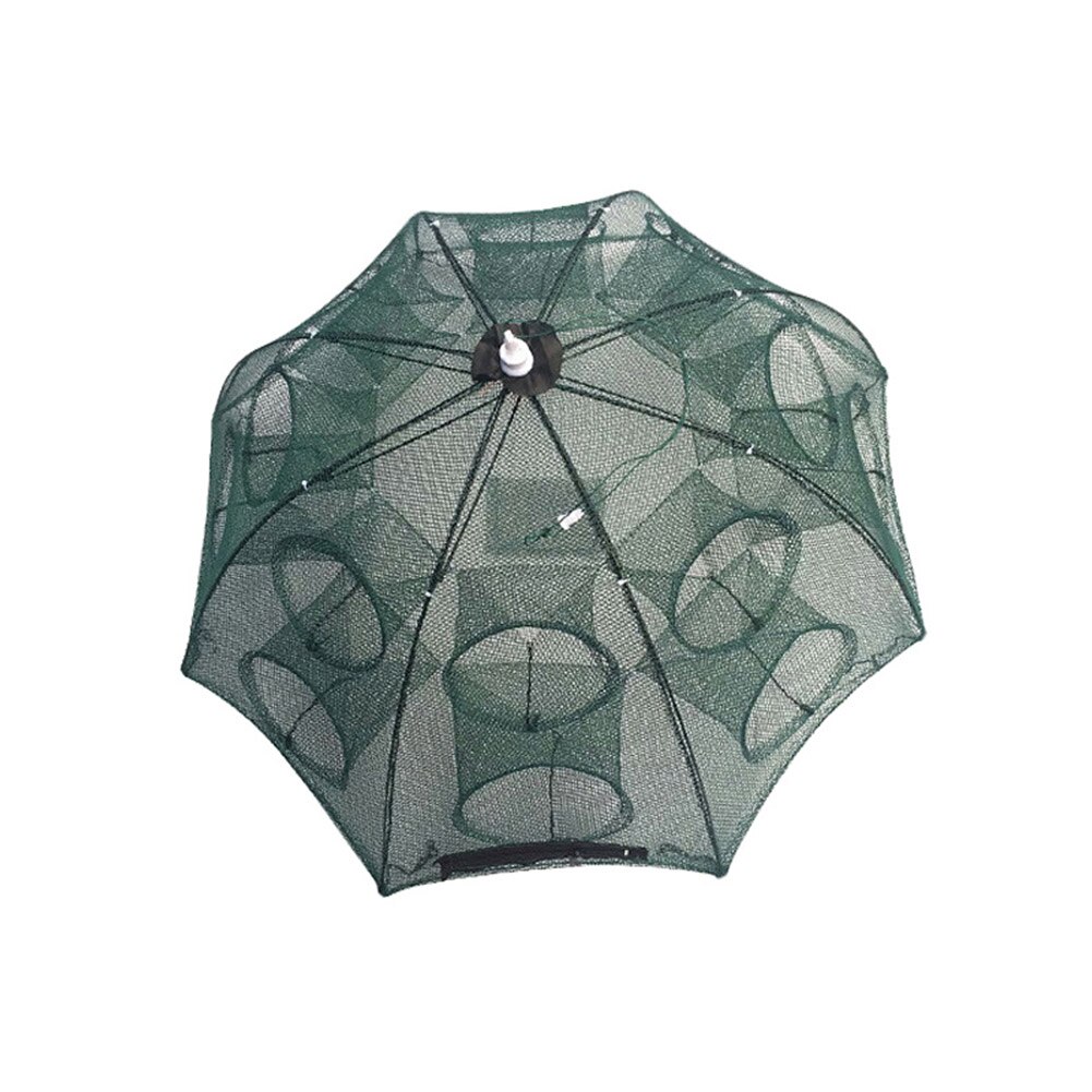 Filet de pêche automatique pliable, 4 à 20 trous, piège à poissons, crevettes, crabe, maille de pêche, bon marché: 16 enter