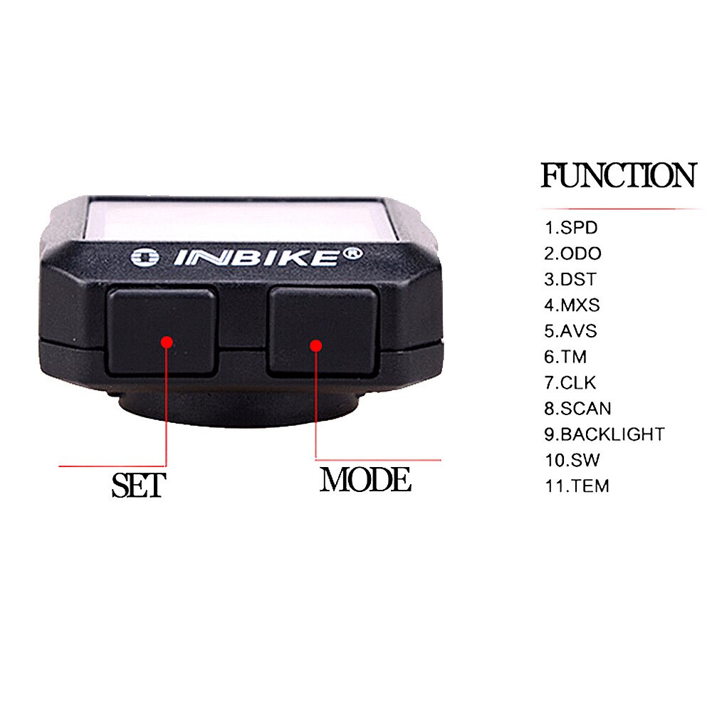 Waterproof Backlight Cycling Bicycle Bike Computer Odometer Speedometer Digital Stopwatch Backlight Multifunction