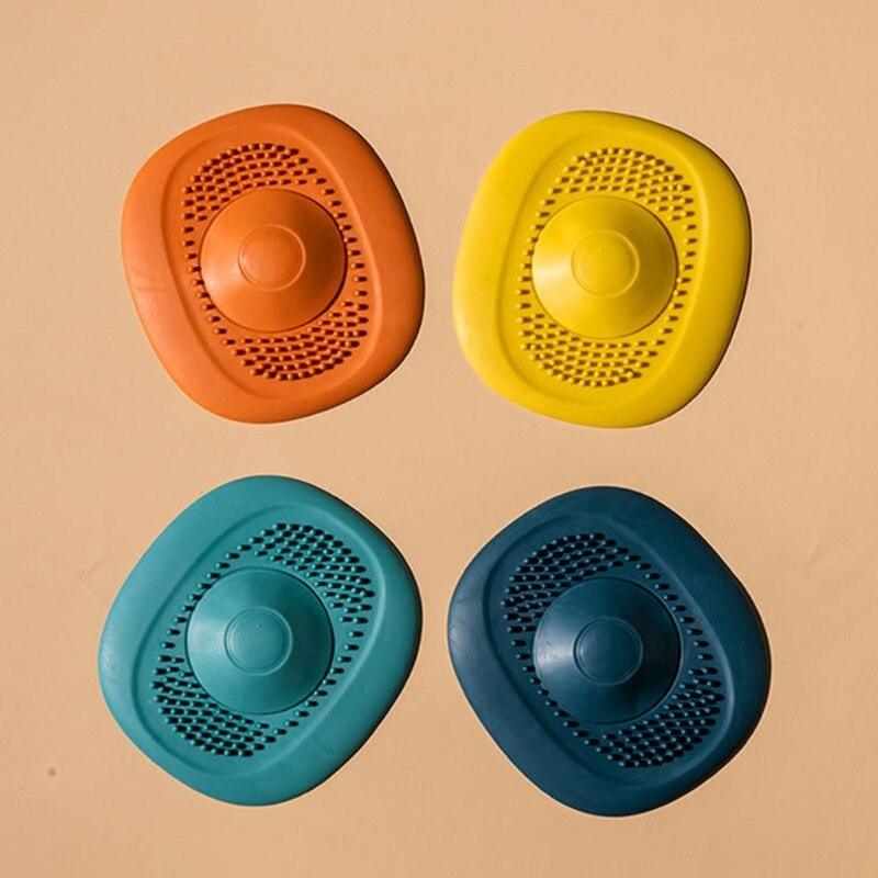 Square Shower Drain Hair Catcher Household Kitchen Sink Filter Bathroom Shower Drain Stopper Floor Drain Cover Sink for and