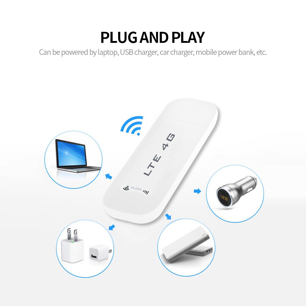 Mini Router WiFi portátil 4G 100M USB WiFi portátil Mini WiFi USB Dongle de alta velocidad macho y WiFi móvil para el ordenador portátil