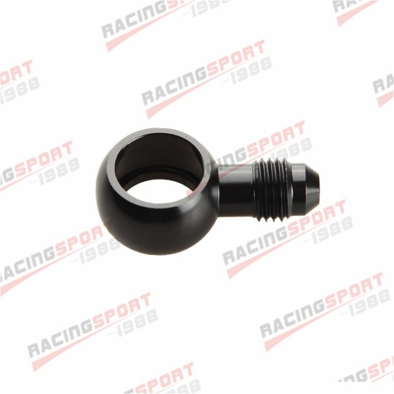 Aluminum Banjo Adaptor Bolt AN4 AN-4 4AN To 12.5mm Brake Fitting BLACK