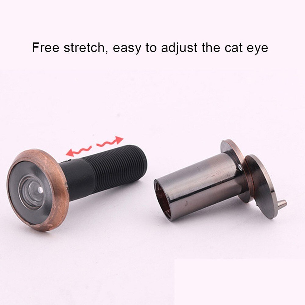 Door Peephole Door Viewer For Furniture Hardware Household Products Adjustable Zinc Alloy 200 Degree Door Eye
