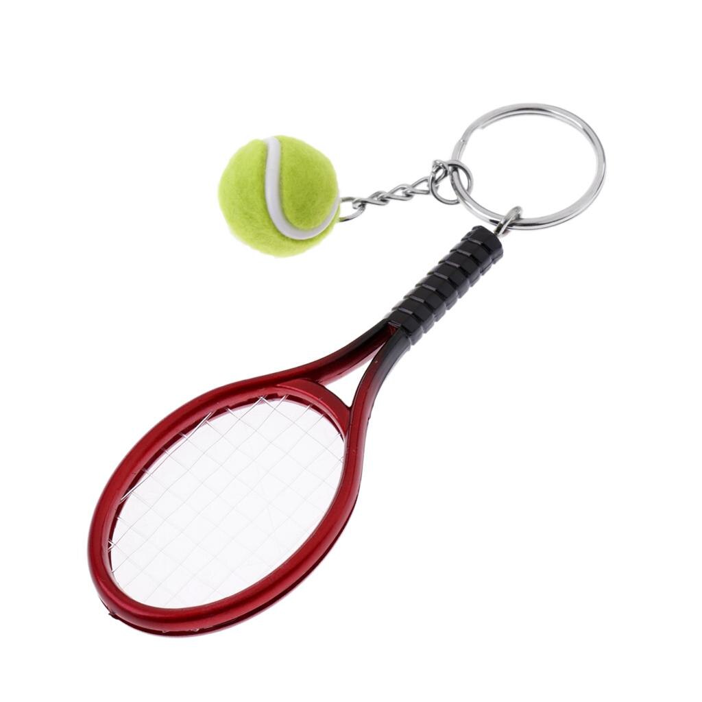 Tennis Rackets Bal Sleutelhanger Sleutelhangers Palet Sleutelhanger Decoratie