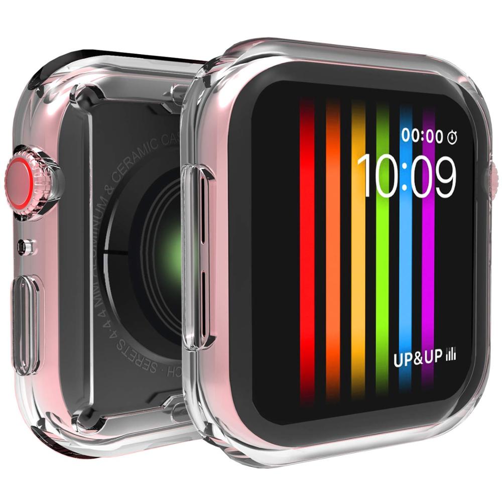 Cover Voor Apple Watch 5 Case 44Mm 40Mm Iwatch Case Soft Ultradunne Bumper Protector Voor Apple Watch Serie 6 3 4 Se 42Mm 38Mm