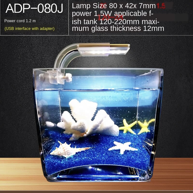 Aquarium led beleuchtung led gepflanzt aquarium beleuchtung aquarium lampe Gras Lampe Stroh tank lampwaterproof beleuchtung volle spektrum: 1.5W For12-22cm Tank